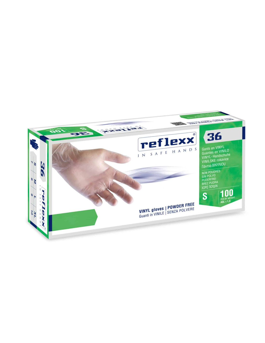 GUANTI IN NITRILE REFLEXX77 SENZA POLVERE CF. X 100 PZ. CAT. 3